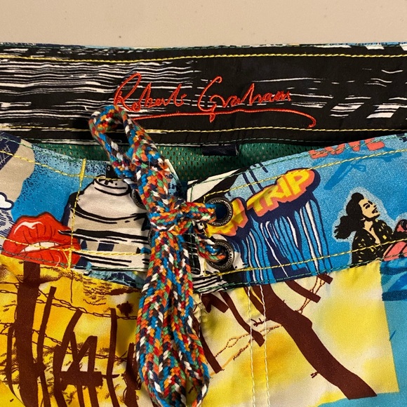 XL - Robert Graham - Board shorts - Swim Trunks Bathing Suit - RARE NWOT XL - Picture 5 of 12